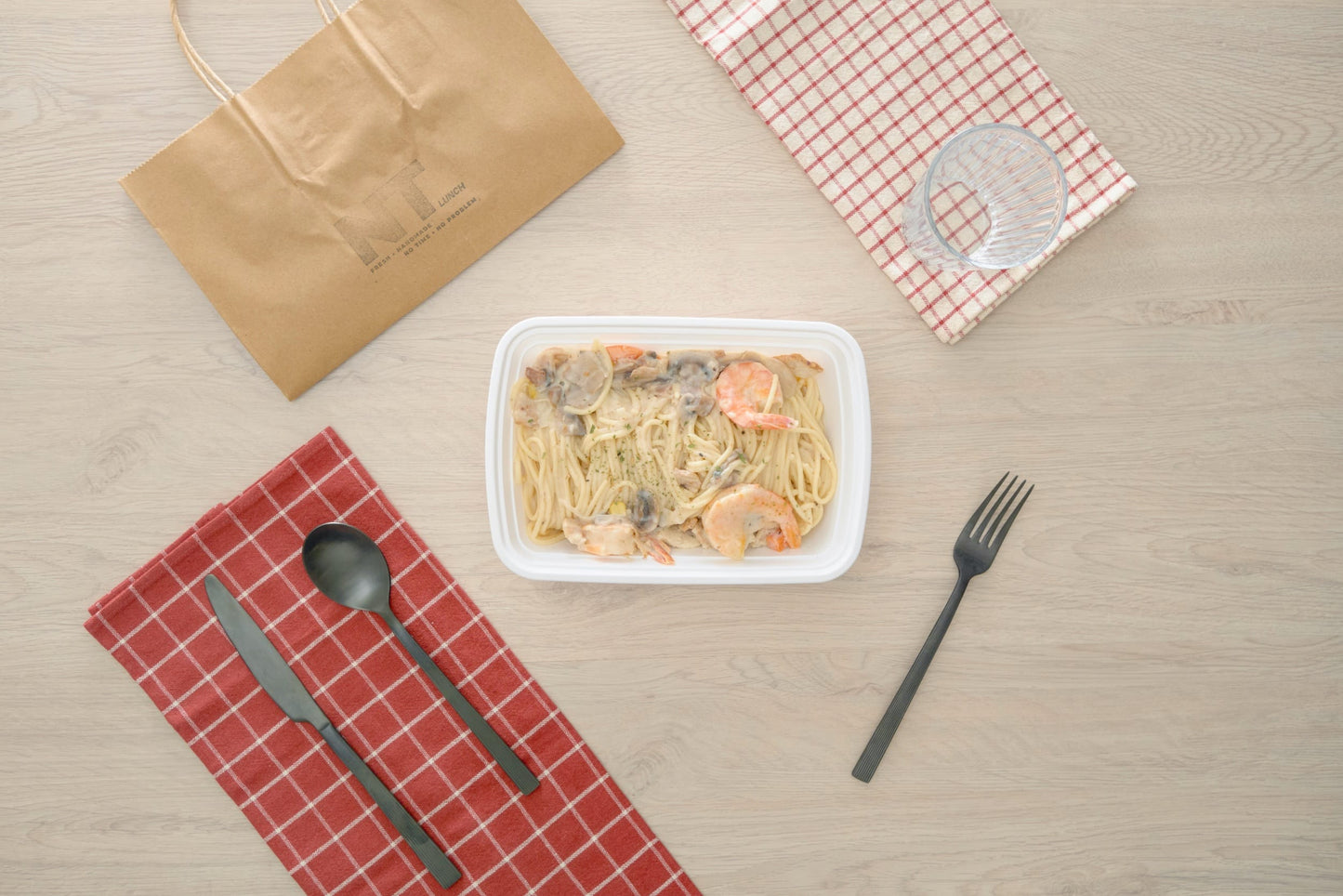 白汁蝦仁燴意粉 | Creamy Shrimp Pasta in White Sauce