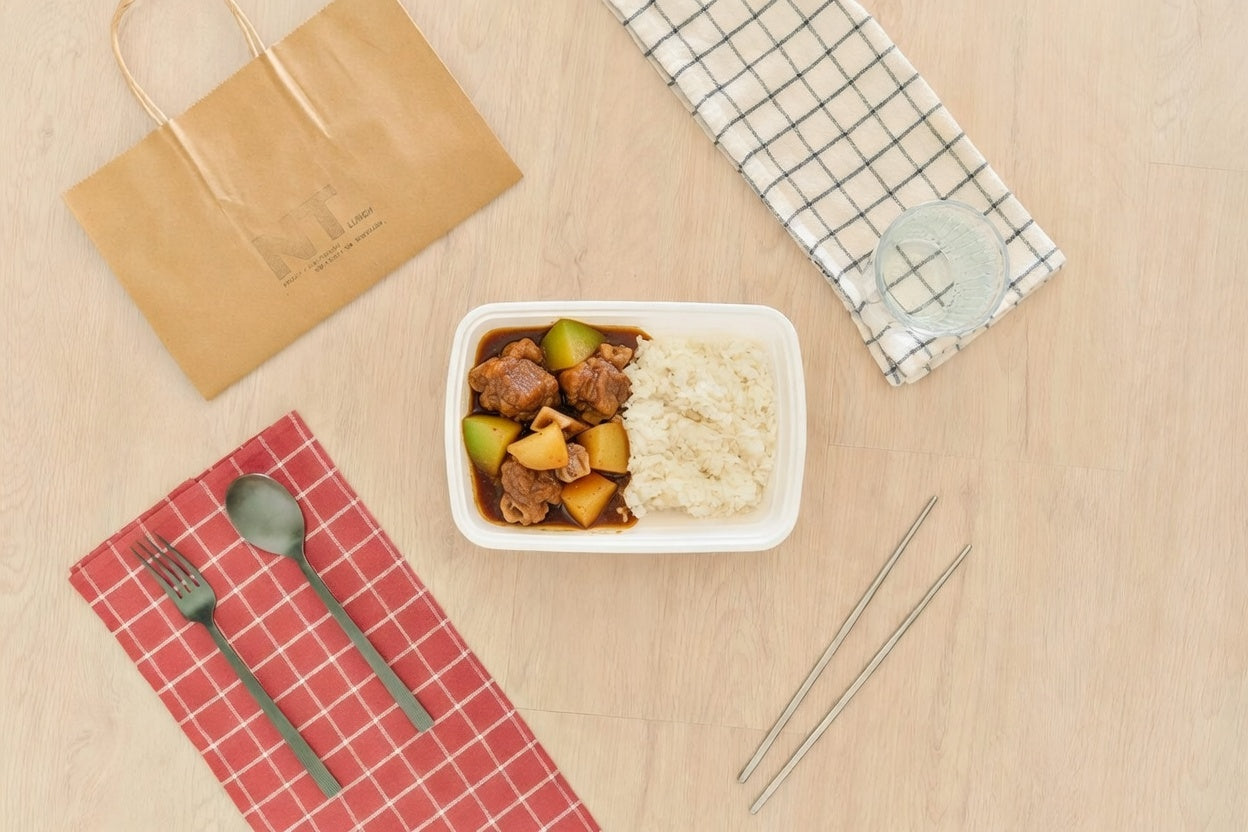 冬瓜蒸排骨配飯 | Steamed Pork Ribs with Winter Melon on Rice