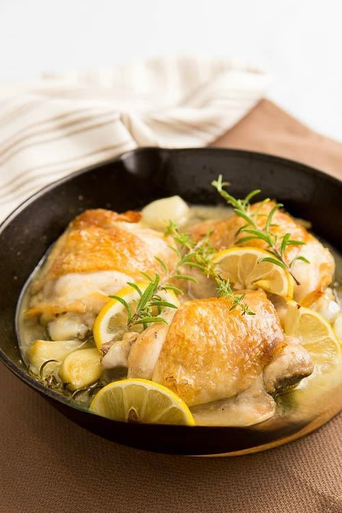 蒜香檸檬烤雞髀 Lemon Garlic Roasted Chicken Leg